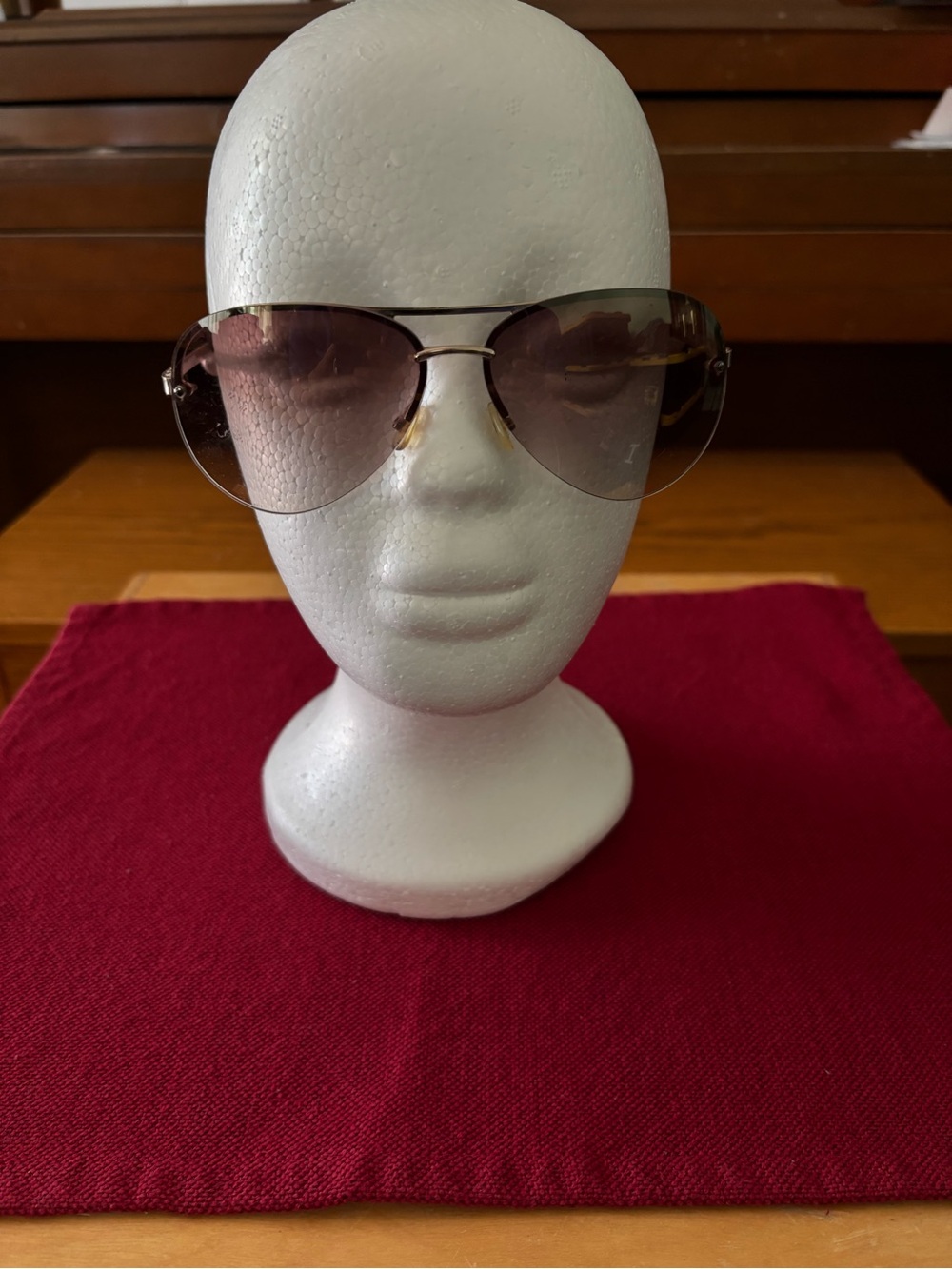 Juicy Couture Gold Frame Sunglasses with Brown Gradient Lenses